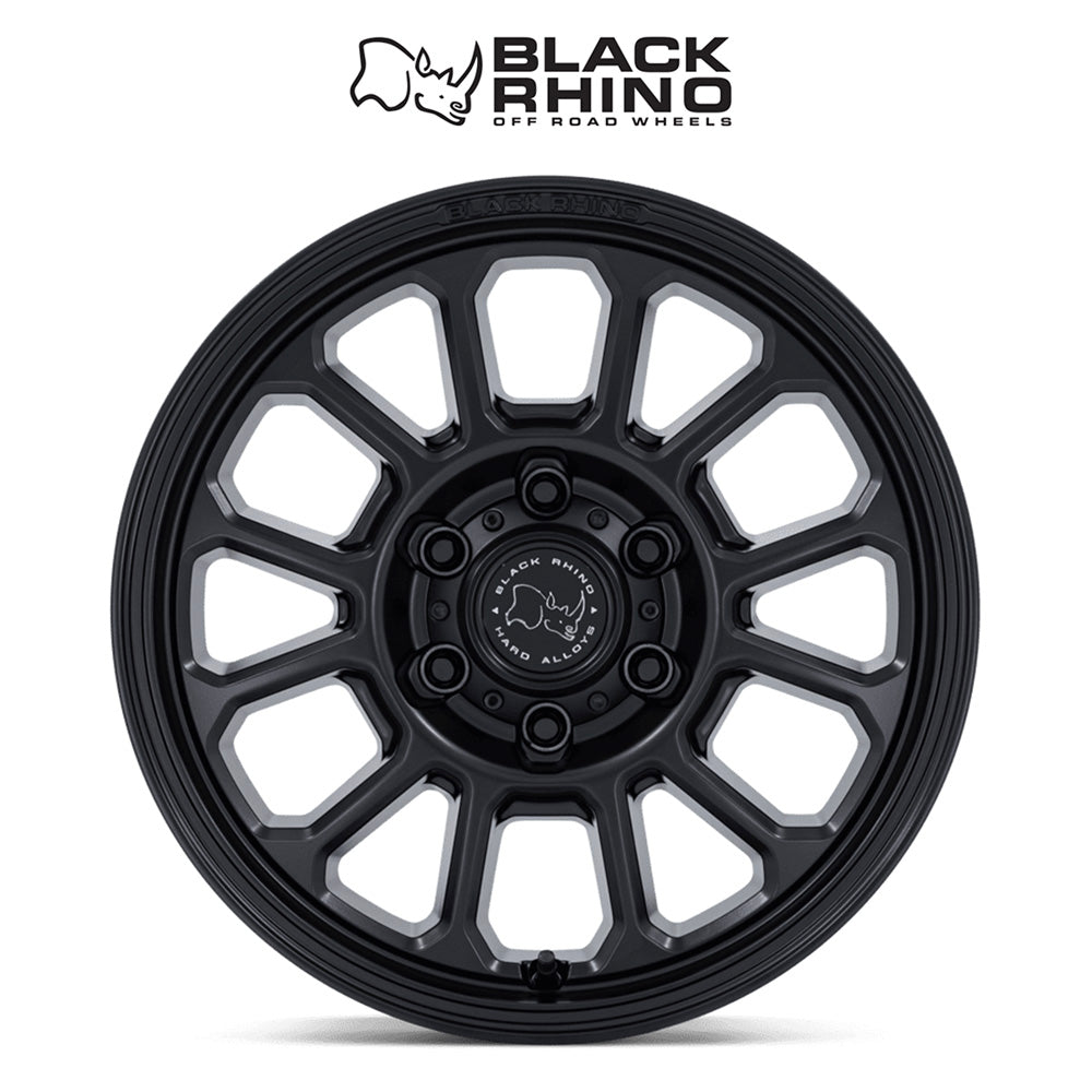 トヨタ ランドクルーザー用ブラックライノ アルタ 17x8.5J ET 32 フロント、リア マットブラック ホイール４本セット　Black Rhino ALTA 17X8 6X5.5 106 +32 M-BLK(消費税、送料込み)