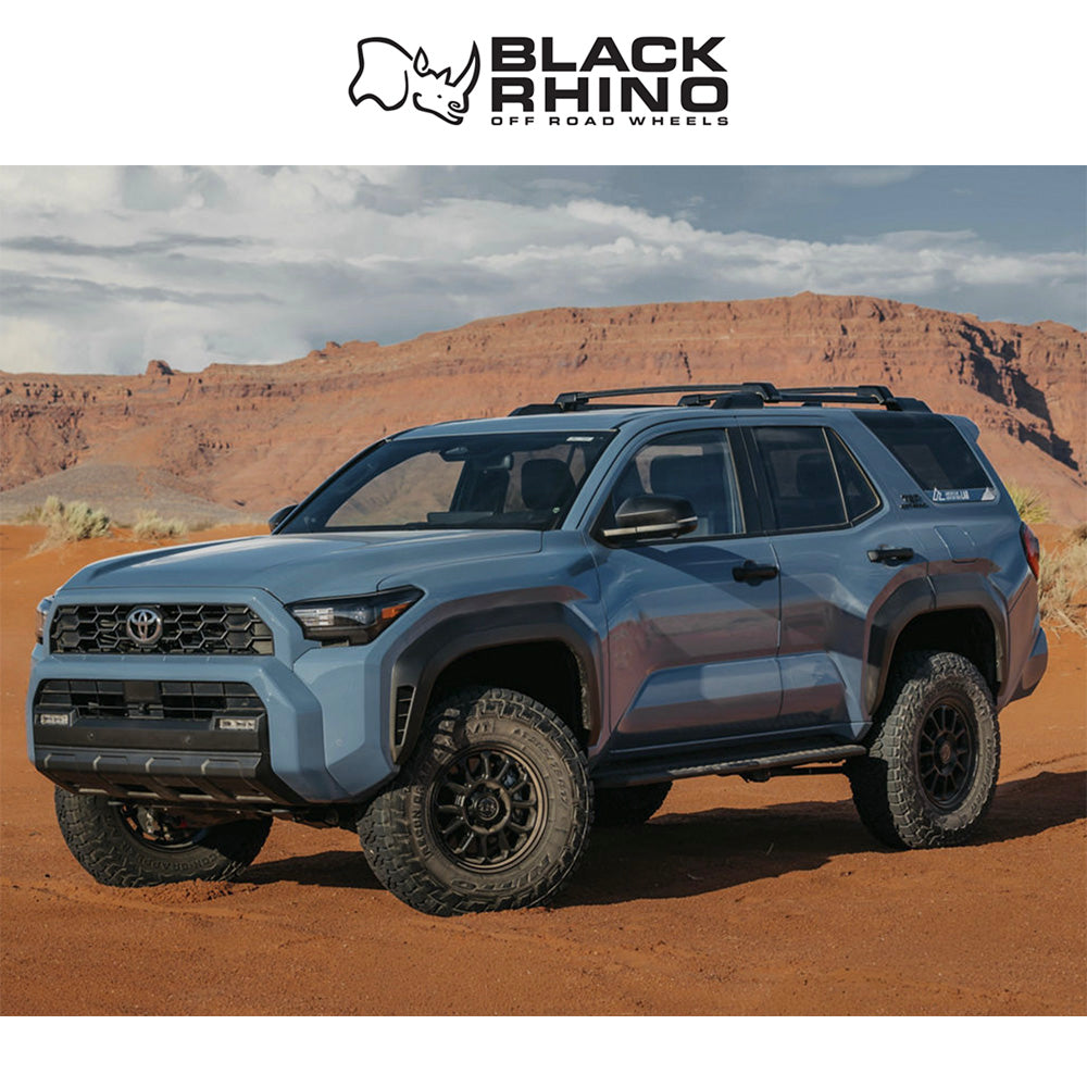 トヨタ ランドクルーザー用ブラックライノ アルタ 17x8.5J ET 32 フロント、リア マットブラック ホイール４本セット　Black Rhino ALTA 17X8 6X5.5 106 +32 M-BLK(消費税、送料込み)