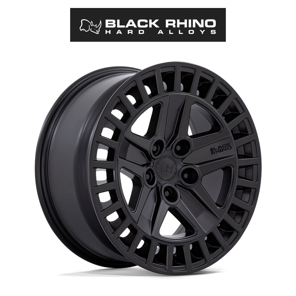 ランドローバー ディフェンダー１１０ (Land Rover Defender 110)用ブラックライノ アルストン 18x8.5J マットブラックホイール４本セット Black Rhino Alston BR005 18X8.5 5X120 M-BLK 25MM (送料無料)