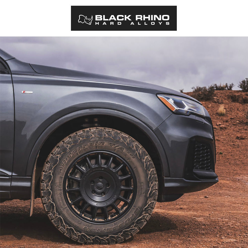 テスラ モデル３ (TESLA Model 3)用 ブラックライノ ヴォル 18x8J マットブラックホイール４本セット Black Rhino Voll BR015 18X8 5X4.5 M-BLK 25MM (送料無料)