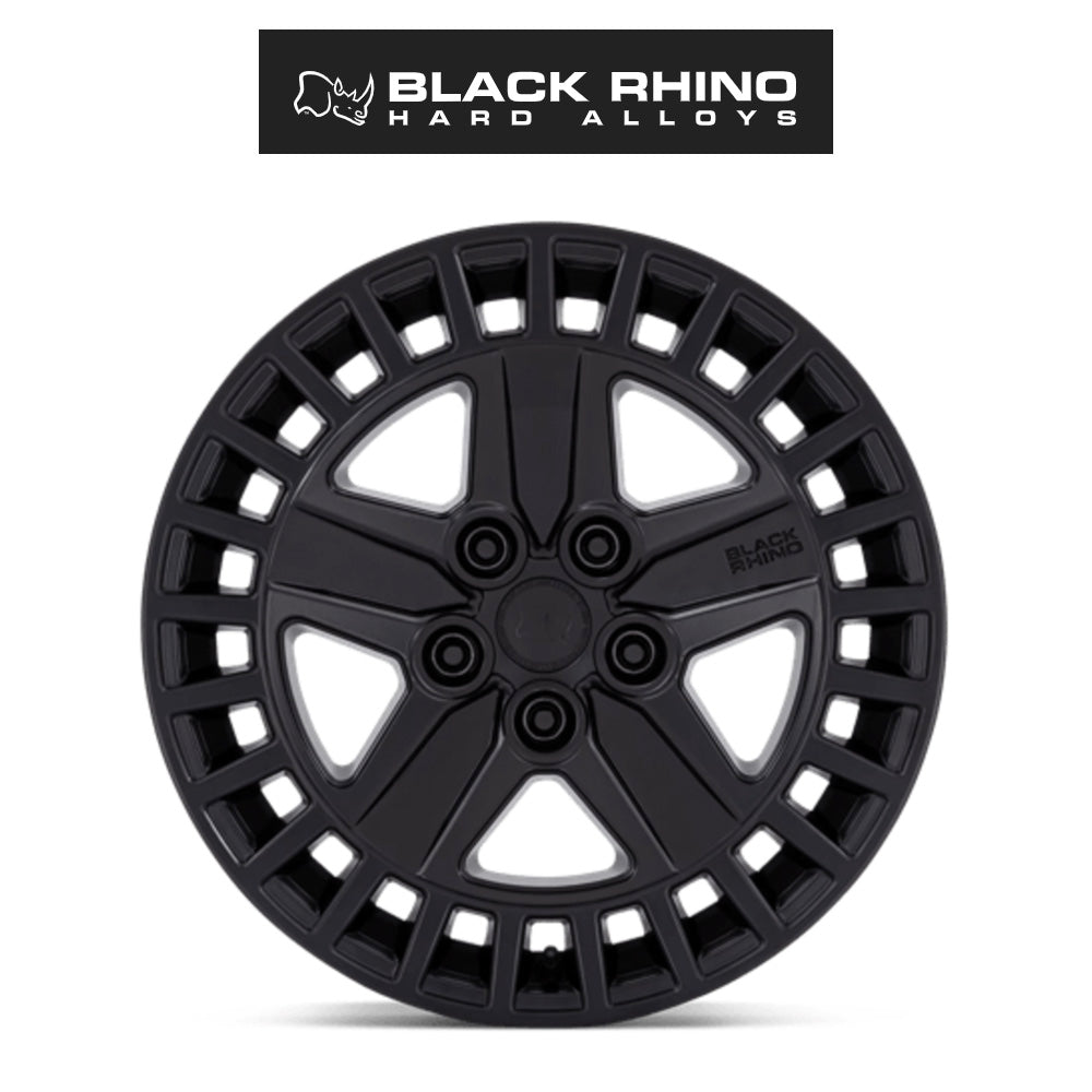 ランドローバー ディフェンダー１１０ (Land Rover Defender 110)用ブラックライノ アルストン 18x8.5J マットブラックホイール４本セット Black Rhino Alston BR005 18X8.5 5X120 M-BLK 25MM (送料無料)