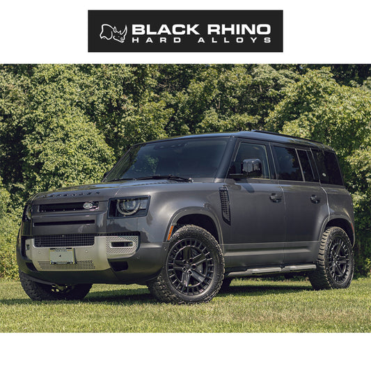 ランドローバー ディフェンダー１１０ (Land Rover Defender 110)用ブラックライノ アルストン 18x8.5J マットブラックホイール４本セット Black Rhino Alston BR005 18X8.5 5X120 M-BLK 25MM (送料無料)
