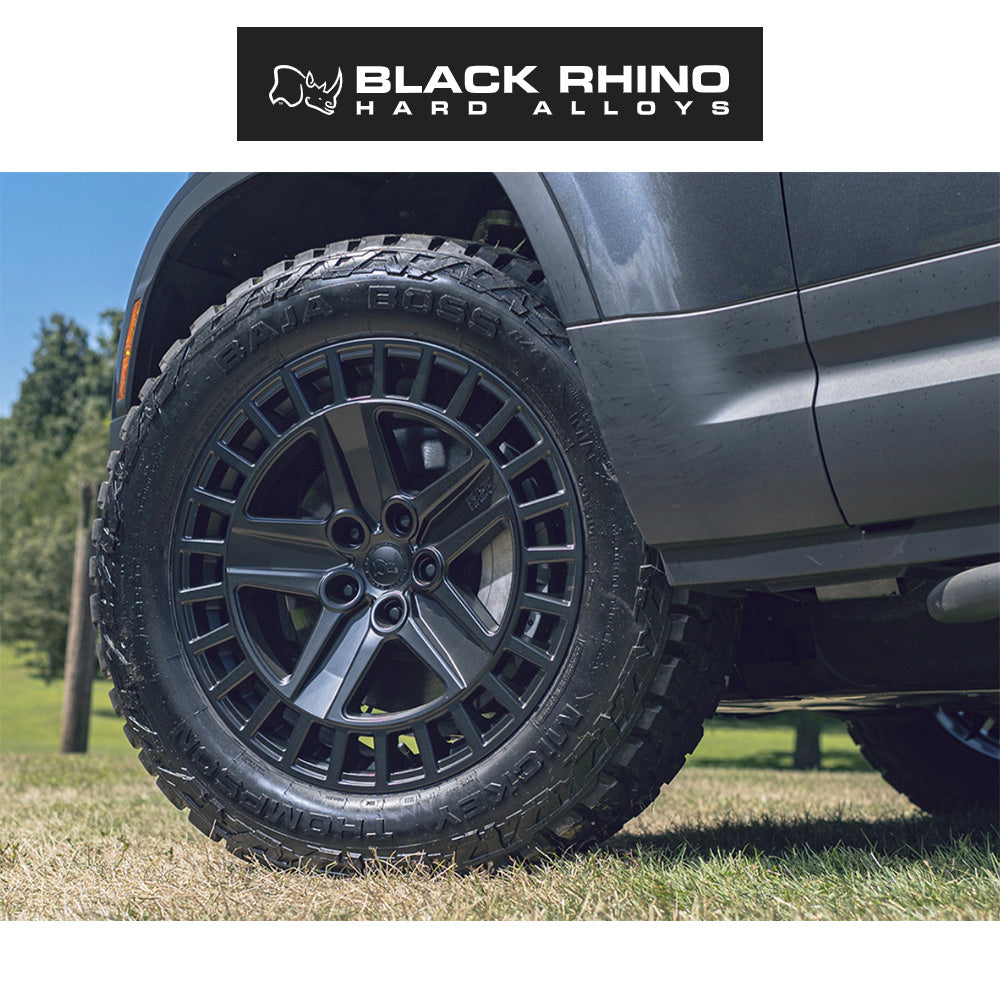 ランドローバー ディフェンダー１１０ (Land Rover Defender 110)用ブラックライノ アルストン 18x8.5J マットブラックホイール４本セット Black Rhino Alston BR005 18X8.5 5X120 M-BLK 25MM (送料無料)