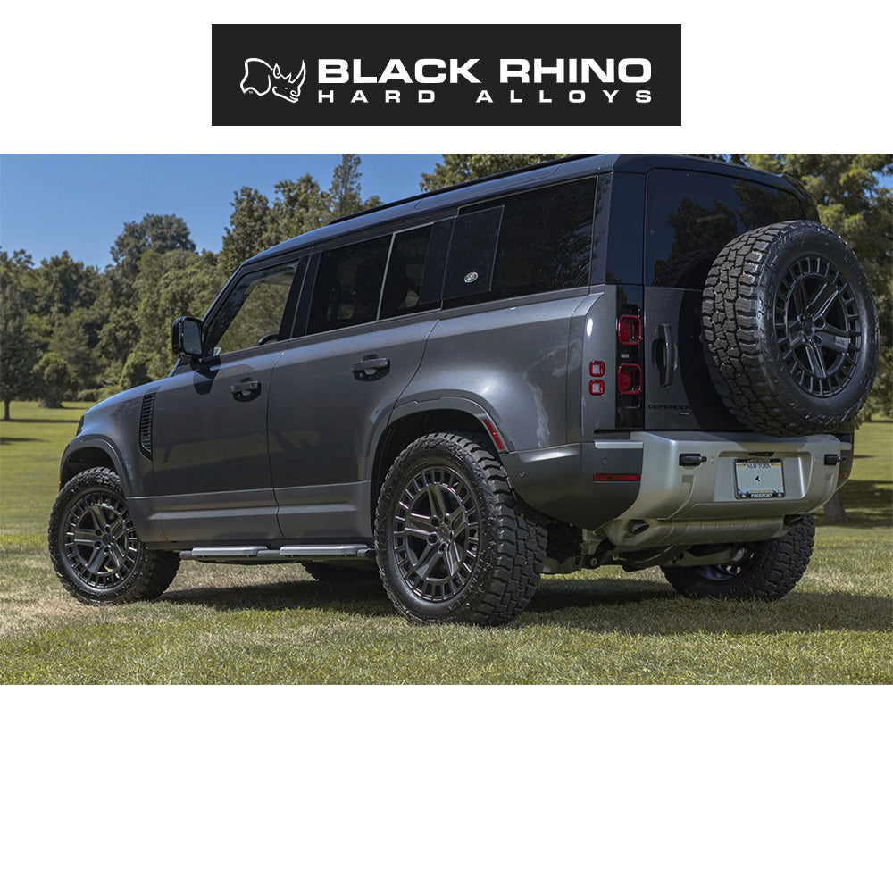 ランドローバー ディフェンダー１１０ (Land Rover Defender 110)用ブラックライノ アルストン 18x8.5J マットブラックホイール４本セット Black Rhino Alston BR005 18X8.5 5X120 M-BLK 25MM (送料無料)