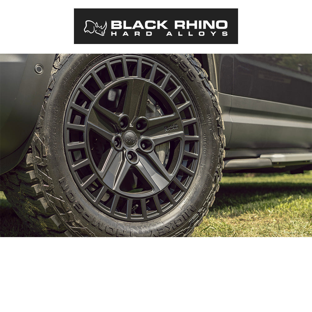 ランドローバー ディフェンダー１１０ (Land Rover Defender 110)用ブラックライノ アルストン 18x8.5J マットブラックホイール４本セット Black Rhino Alston BR005 18X8.5 5X120 M-BLK 25MM (送料無料)