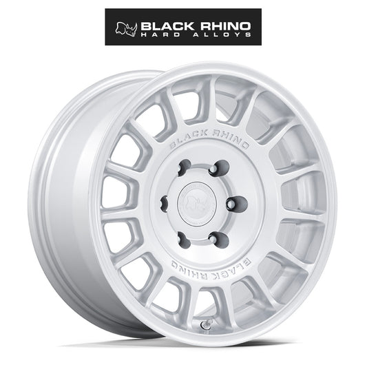 テスラ モデル３ (TESLA Model 3)用 ブラックライノ ヴォル 18x8J ハイパーシルバー ホイール４本セット Black Rhino Voll BR015 18X8 5X4.5 HYPER-SLV 25MM (送料無料)