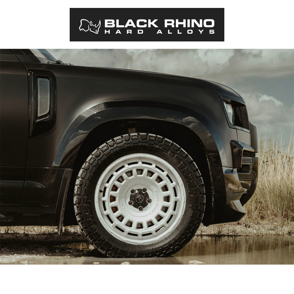 ランドローバー ディフェンダー１１０ (Land Rover Defender 110)用ブラックライノ エイウォル 20x8.5J マットブラックホイール４本セット BR024 20X8.5 5X120 M-BLK 25MM (送料無料)