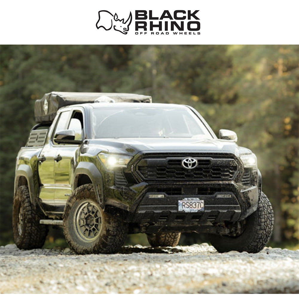 トヨタ ランドクルーザー用ブラックライノ モンド 17x8.5J ET 20 フロント、リア マットガンメタル ＋ グロスグレーリップ ホイール４本セット　Black Rhino MONDO 17X8.5 6X5.5 106 +20 M-GNMTL GY-LP (消費税、送料込み)