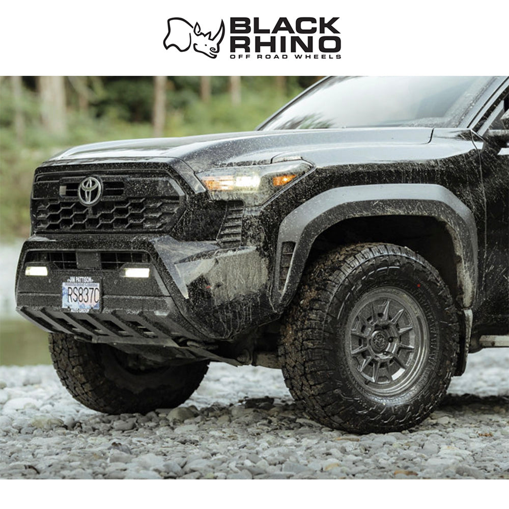 トヨタ ランドクルーザー用ブラックライノ モンド 17x8.5J ET 20 フロント、リア マットガンメタル ＋ グロスグレーリップ ホイール４本セット　Black Rhino MONDO 17X8.5 6X5.5 106 +20 M-GNMTL GY-LP (消費税、送料込み)