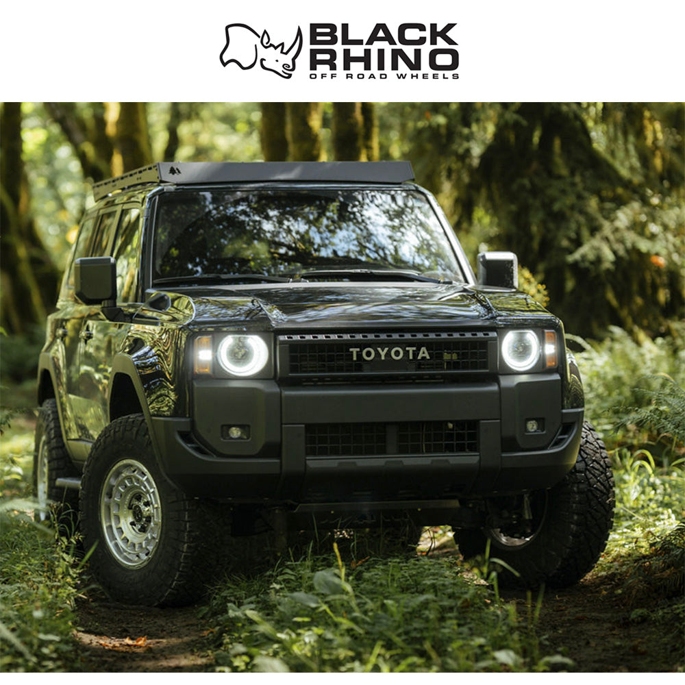 ランドローバー ディフェンダー１１０ (Land Rover Defender 110)用ブラックライノ エイウォル 20x8.5J シルバーマシンドフェイス ホイール４本セット BR024 20X8.5 5X120 SLV-MACH-FC 25MM (送料無料)