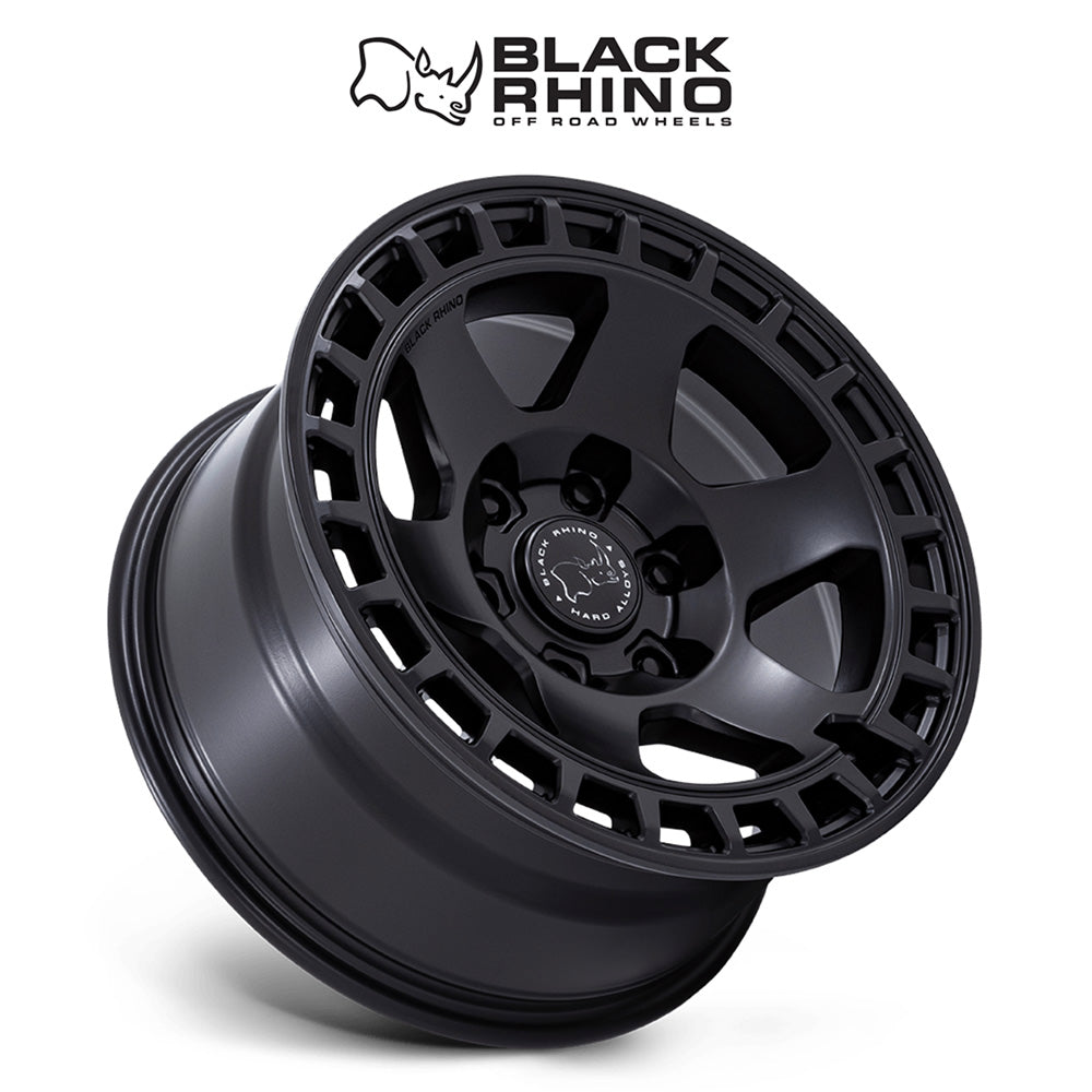 トヨタ ランドクルーザー用ブラックライノ バハリ 17x8.5J ET 25 フロント、リア マットブラック ホイール４本セット　Black Rhino BAHARI 17X8.5 6X5.5 106 +25 M-BLK (消費税、送料込み)