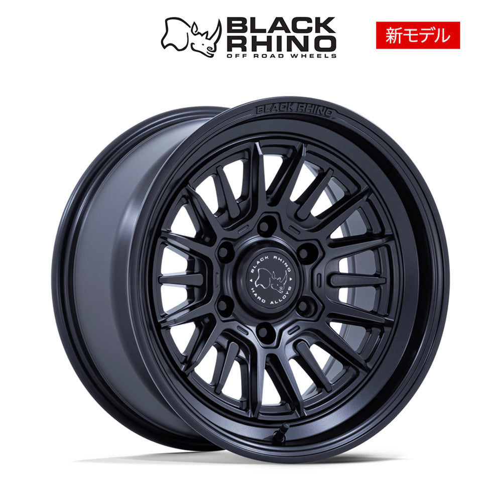 トヨタ ランドクルーザー用ブラックライノ タレオ 17x8.5J ET 25 フロント、リア マットブラック ホイール４本セット　Black Rhino TALEO 17X8.5 6X5.5 106 +25 M-BLK (消費税、送料込み)