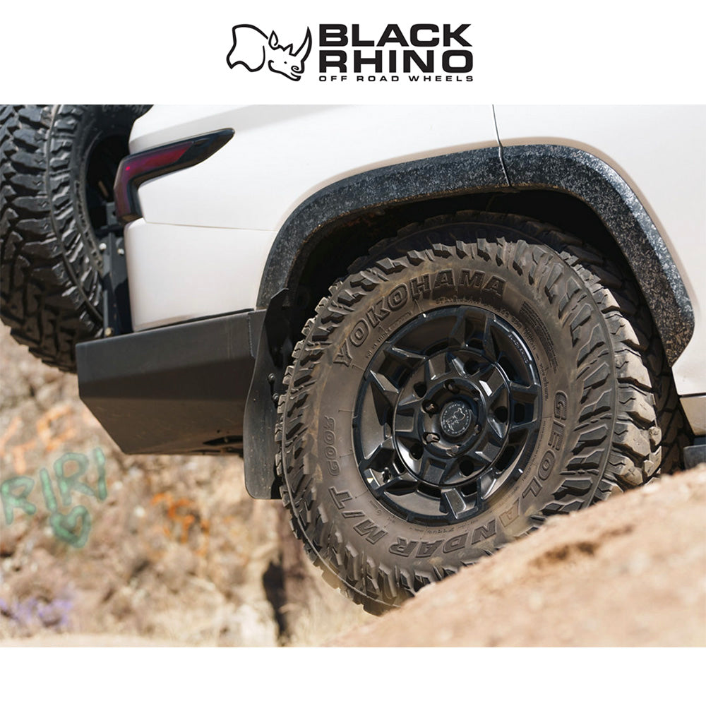 トヨタ ランドクルーザー用ブラックライノ ガード 17x8.5J ET 25 フロント、リア マットブラック ホイール４本セット　Black Rhino GUARD 17X8.5 6X5.5 106 +25 M-BLK (消費税、送料込み)