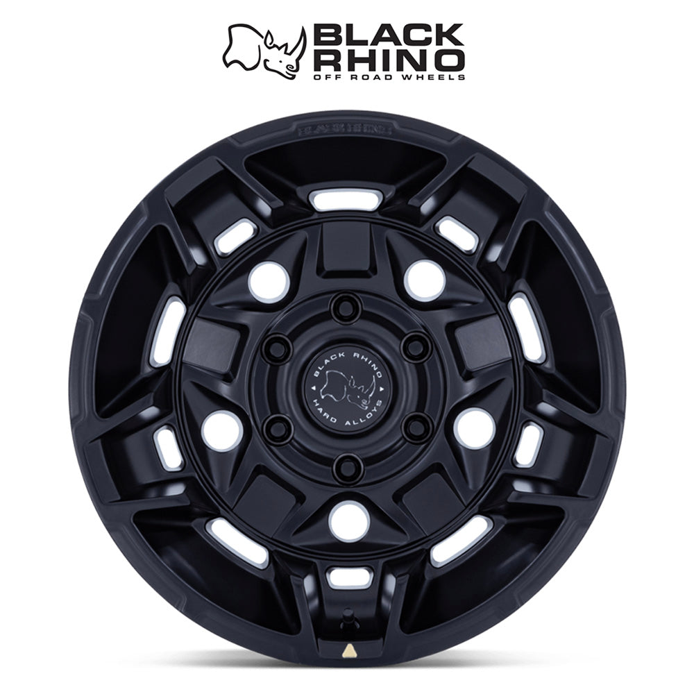 トヨタ ランドクルーザー用ブラックライノ ガード 17x8.5J ET 25 フロント、リア マットブラック ホイール４本セット　Black Rhino GUARD 17X8.5 6X5.5 106 +25 M-BLK (消費税、送料込み)