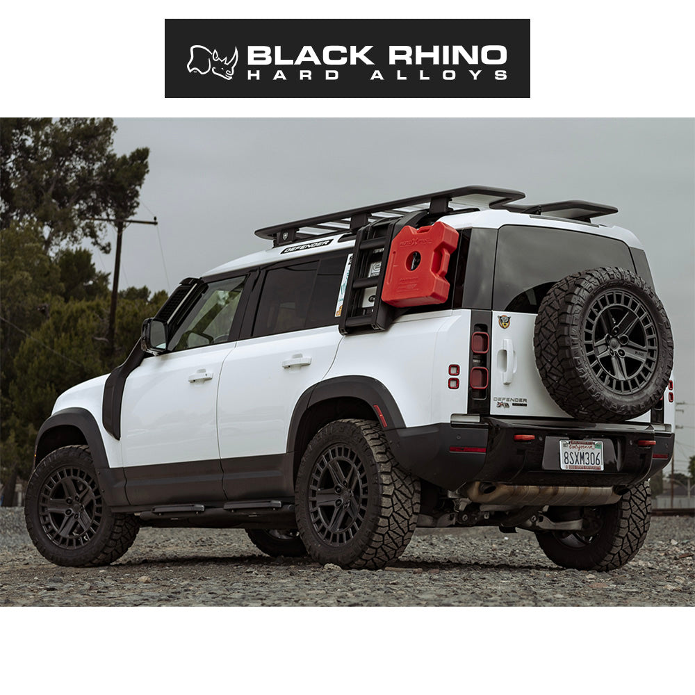 ランドローバー ディフェンダー１１０ (Land Rover Defender 110)用ブラックライノ アルストン 18x8.5J グロスホワイトホイール４本セット Black Rhino Alston BR005 18X8.5 5X120 G-WHT 25MM (送料無料)