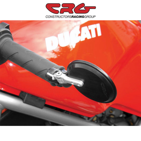 2018-2024年式 ドゥカティ パニガーレＶ４用 CRG ハインドサイト（レーンスプリッター）バーエンドミラー(右側、ブラック)１個　CRG Hindsight Lanesplitter Bar End Mirror  (消費税、送料込み)