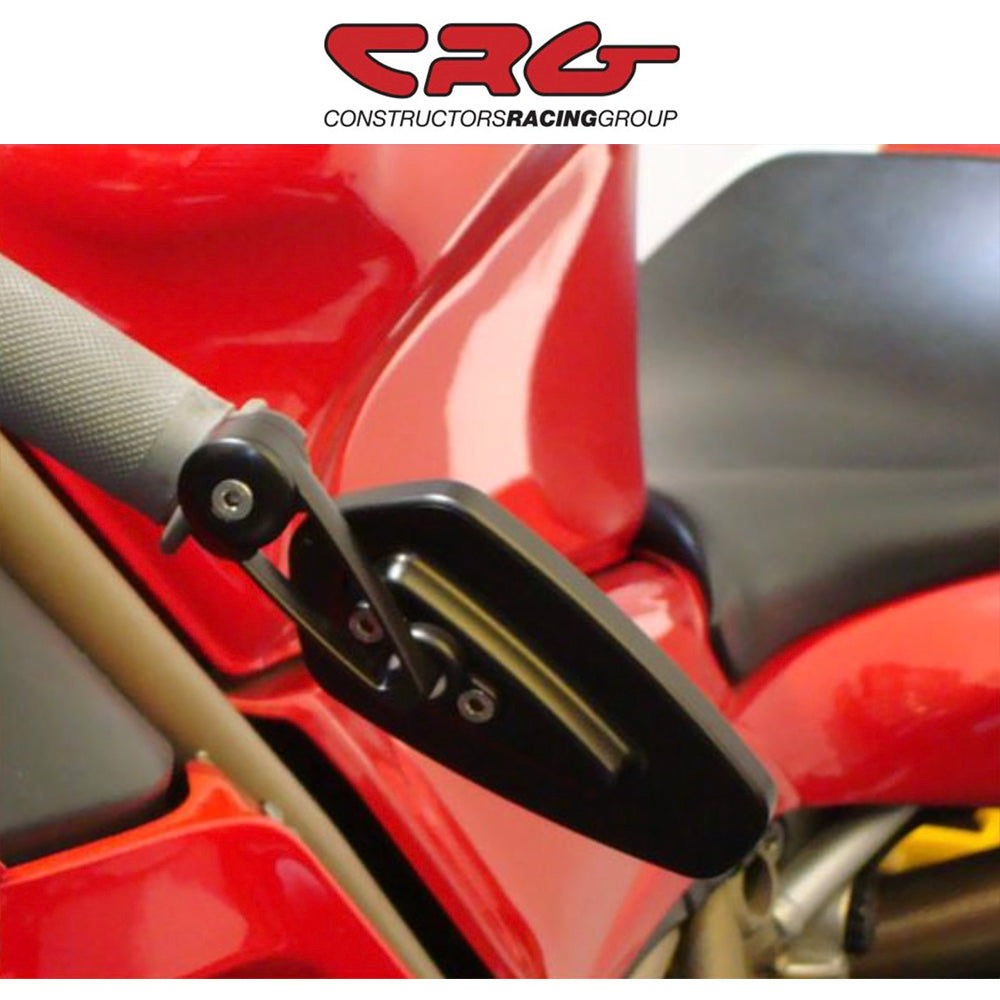 ドゥカティ パニガーレＶ４用 CRG アロー バーエンドミラー ブラック１個インターナルアダプター付き　CRG Arrow Bar End Mirror (消費税、送料込み)