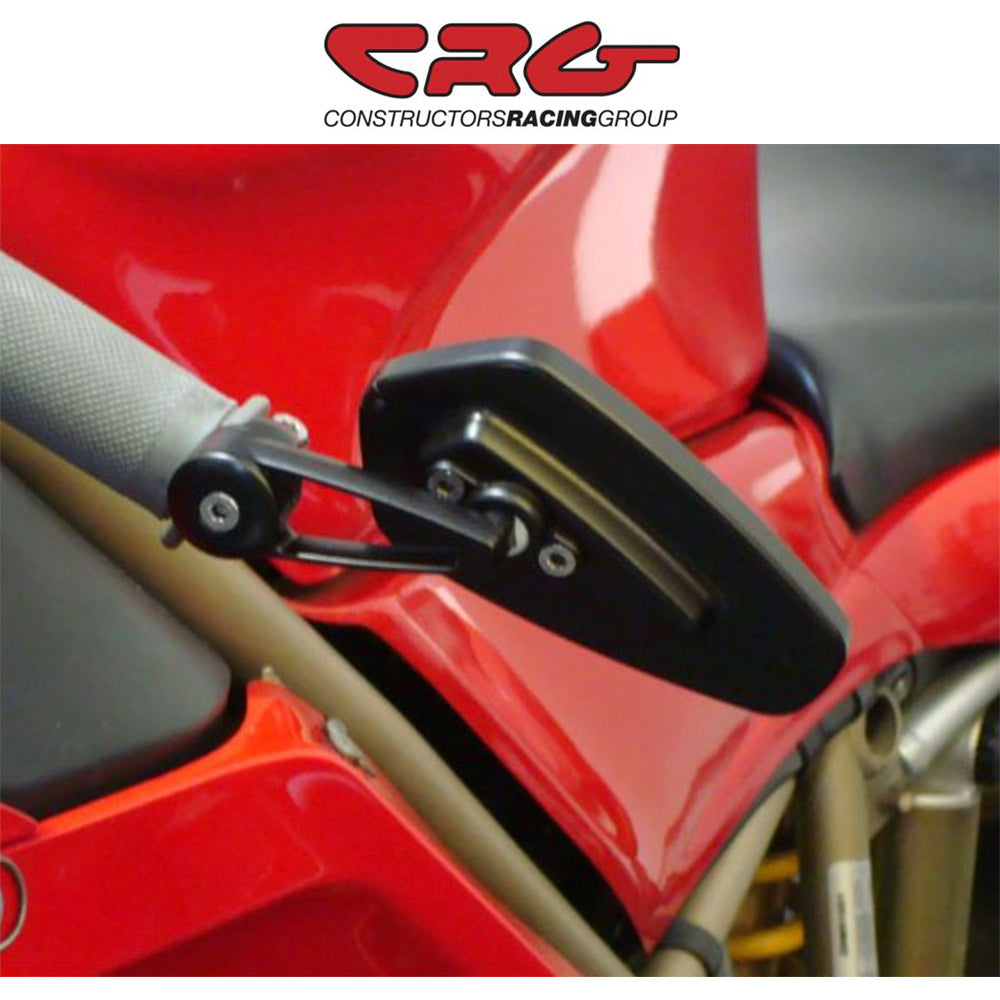 ドゥカティ パニガーレＶ４用 CRG アロー バーエンドミラー ブラック１個インターナルアダプター付き　CRG Arrow Bar End Mirror (消費税、送料込み)