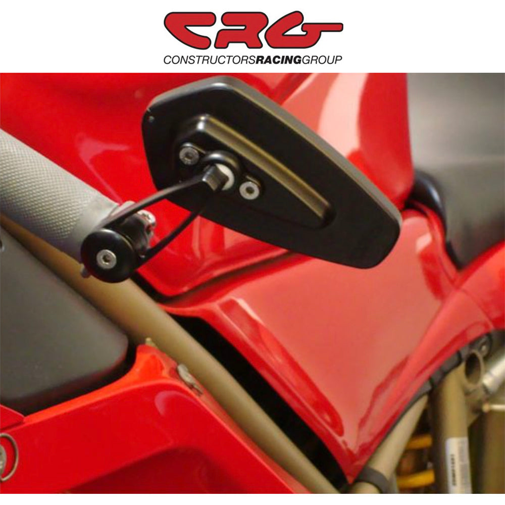 ドゥカティ パニガーレＶ４用 CRG アロー バーエンドミラー ブラック１個インターナルアダプター付き　CRG Arrow Bar End Mirror (消費税、送料込み)