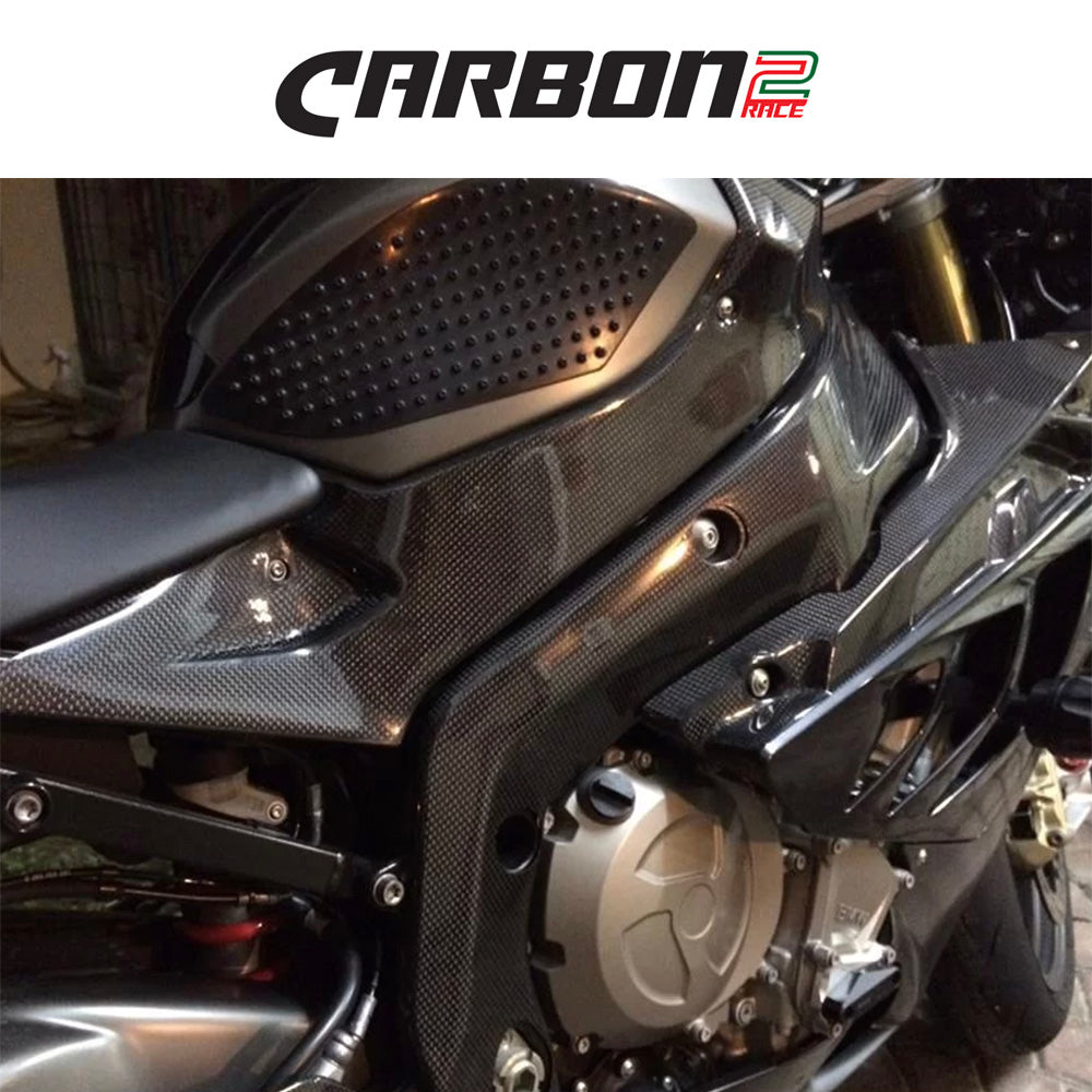 BMW S1000RR (2009-2014年式モデル)用 Carbon2race(カーボン・ツー・レース)製カーボンファイバー製エアインフィルパネル　BMW S 1000RR 2009-2014 Carbon Fiber Air Infill Panels (消費税、送料込み)