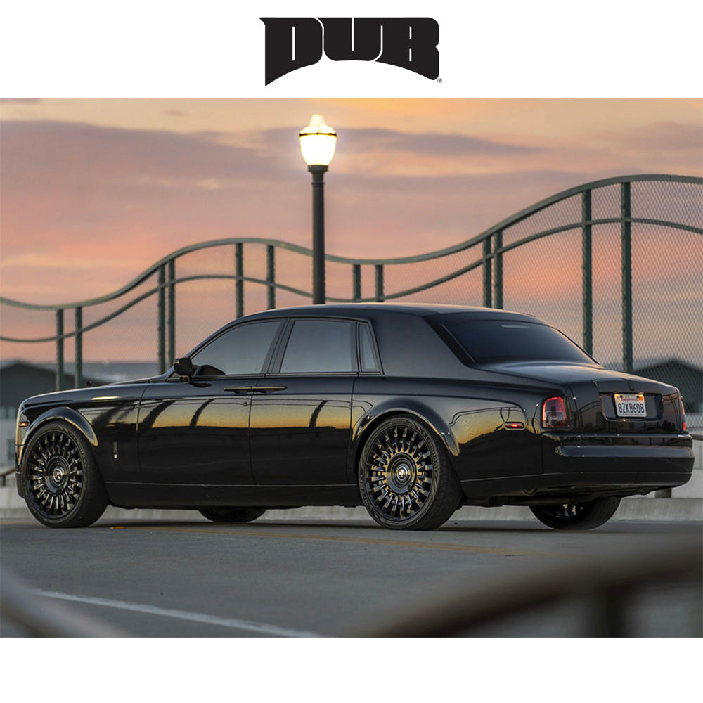 ダッジ チャージャー用 ダブ ホンチョウ 22x9J ET 15 フロント、リア グロスブラックミルド ホイール４本セット (消費税、送料込み)