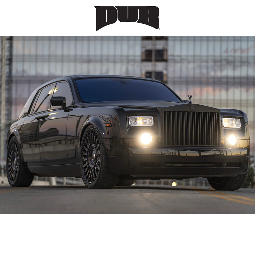 ダッジ チャージャー用 ダブ ホンチョウ 22x9J ET 15 フロント、リア グロスブラックミルド ホイール４本セット (消費税、送料込み)