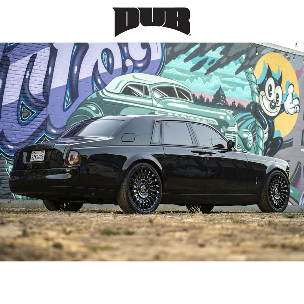 ダッジ チャージャー用 ダブ ホンチョウ 22x9J ET 15 フロント、リア グロスブラックミルド ホイール４本セット (消費税、送料込み)