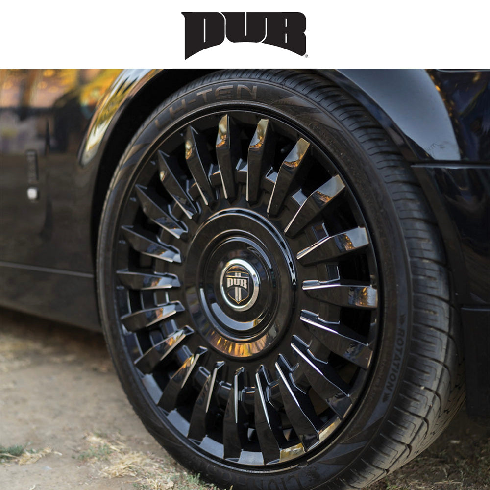 ダッジ チャージャー用 ダブ ホンチョウ 22x9J ET 15 フロント、リア グロスブラックミルド ホイール４本セット (消費税、送料込み)