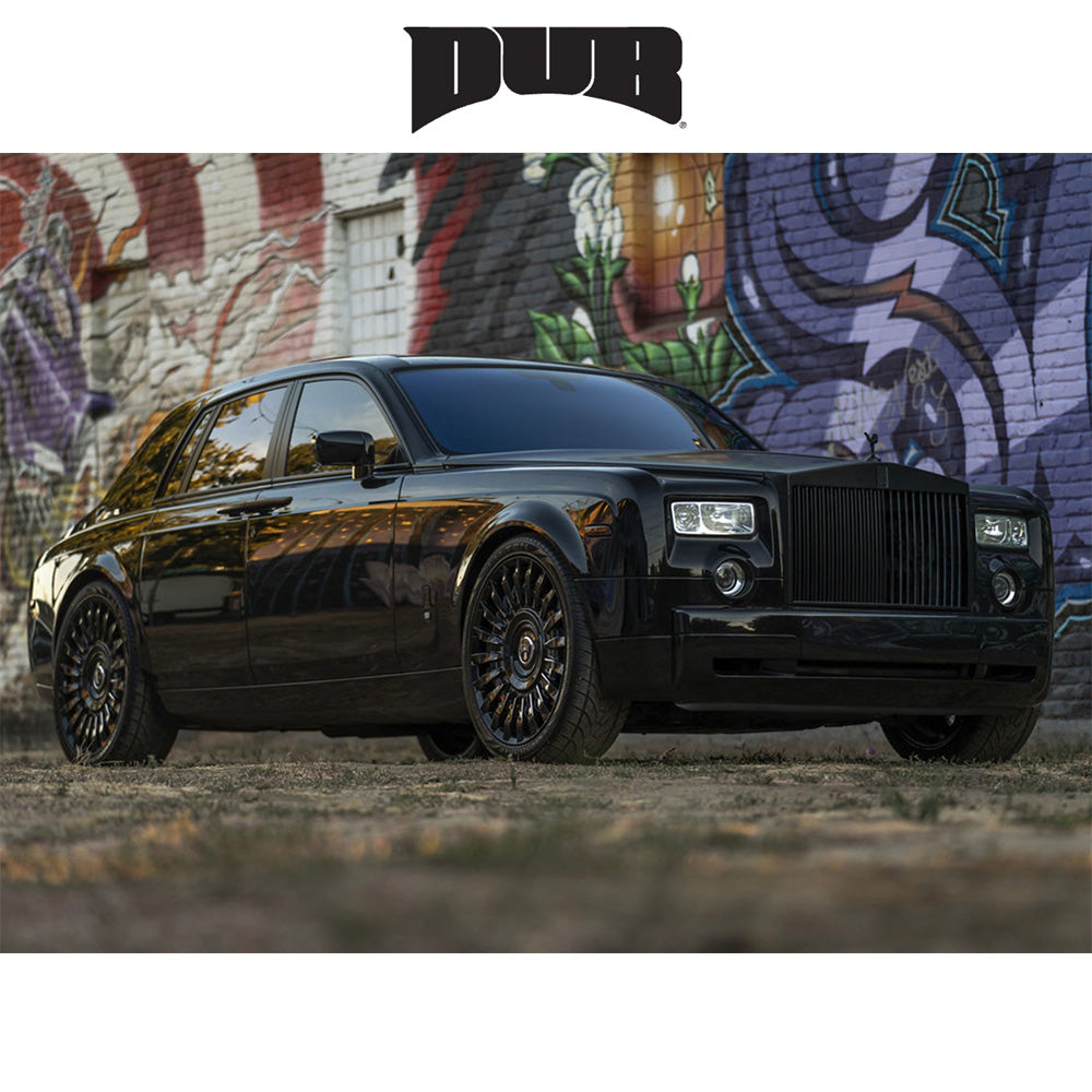ダッジ チャージャー用 ダブ ホンチョウ 22x9J ET 15 フロント、リア グロスブラックミルド ホイール４本セット (消費税、送料込み)