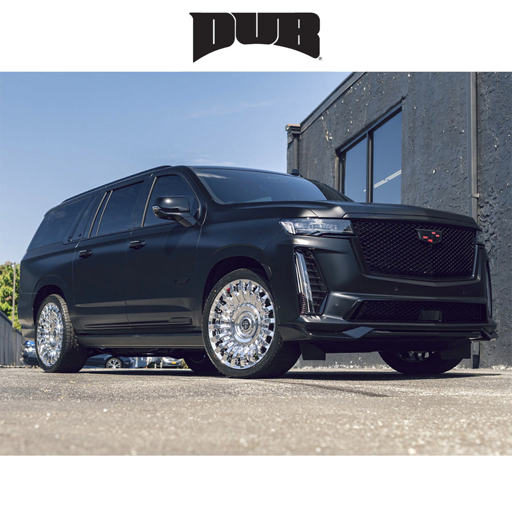 ダッジ チャージャー用 ダブ ホンチョウ 22x9J ET 15 フロント、リア クローム ホイール４本セット (消費税、送料込み)