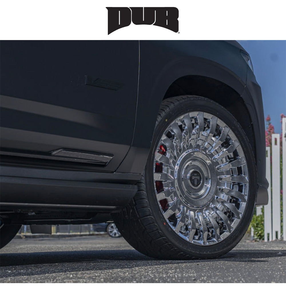 ダッジ チャージャー用 ダブ ホンチョウ 22x9J ET 15 フロント、リア クローム ホイール４本セット (消費税、送料込み)