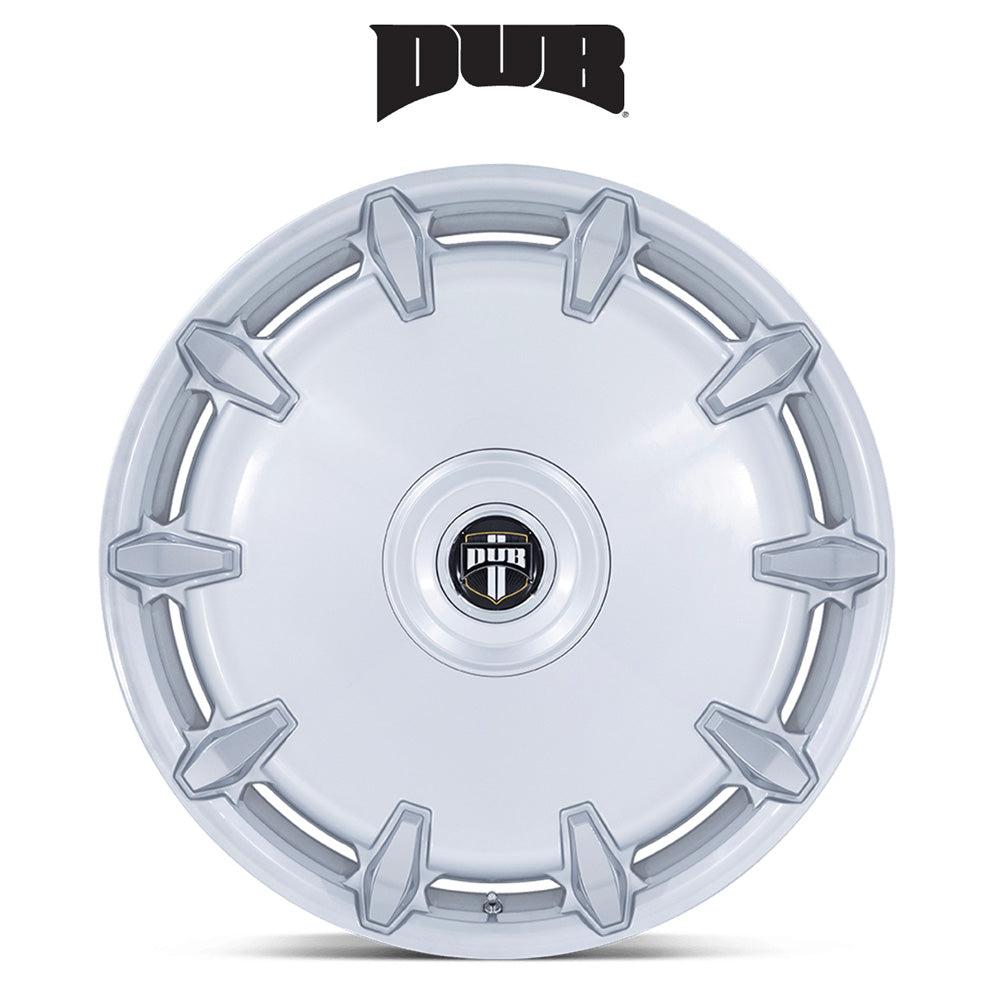 キャデラック エスカレード用 ダブ チーフ 24x10J ET 30 フロント、リア シルバー マシンド ホイール４本セット (消費税、送料込み)