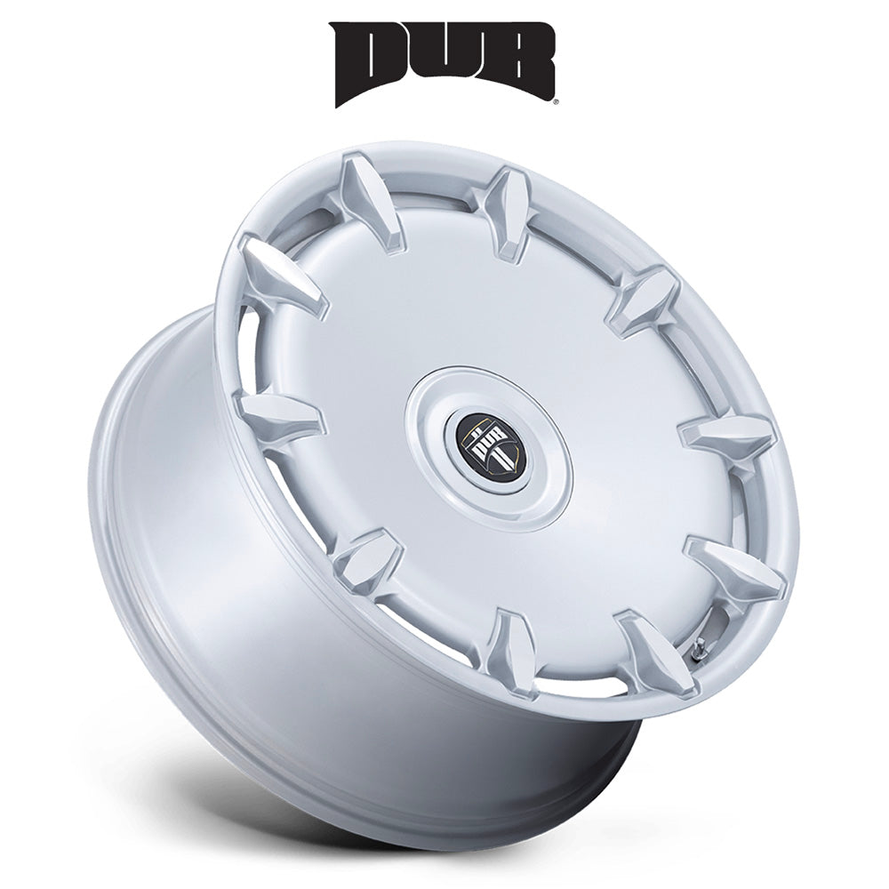 キャデラック エスカレード用 ダブ チーフ 24x10J ET 30 フロント、リア シルバー マシンド ホイール４本セット (消費税、送料込み)