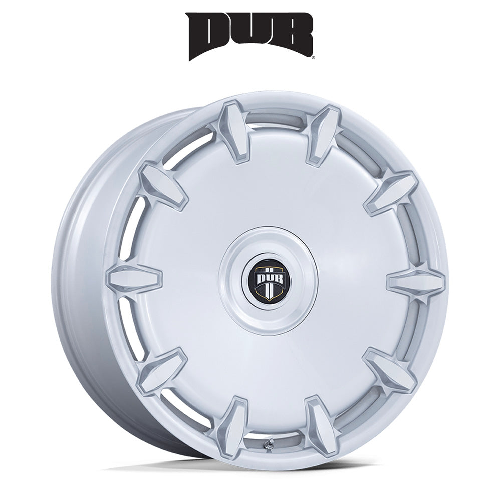 キャデラック エスカレード用 ダブ チーフ 24x10J ET 30 フロント、リア シルバー マシンド ホイール４本セット (消費税、送料込み)