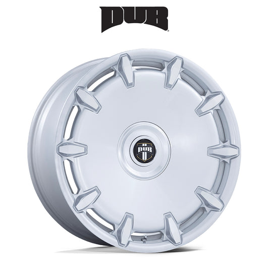 キャデラック エスカレード用 ダブ チーフ 24x10J ET 30 フロント、リア シルバー マシンド ホイール４本セット (消費税、送料込み)