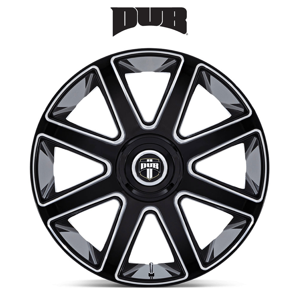キャデラック エスカレード用 ダブ プル 24x10J ET 30 フロント、リア グロスブラックミルド ホイール４本セット (消費税、送料込み)