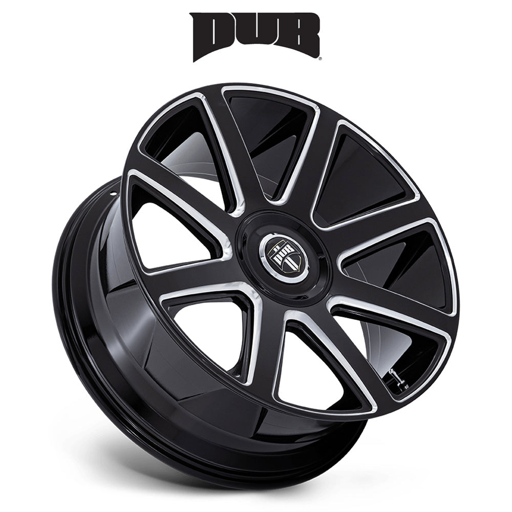 キャデラック エスカレード用 ダブ プル 24x10J ET 30 フロント、リア グロスブラックミルド ホイール４本セット (消費税、送料込み)