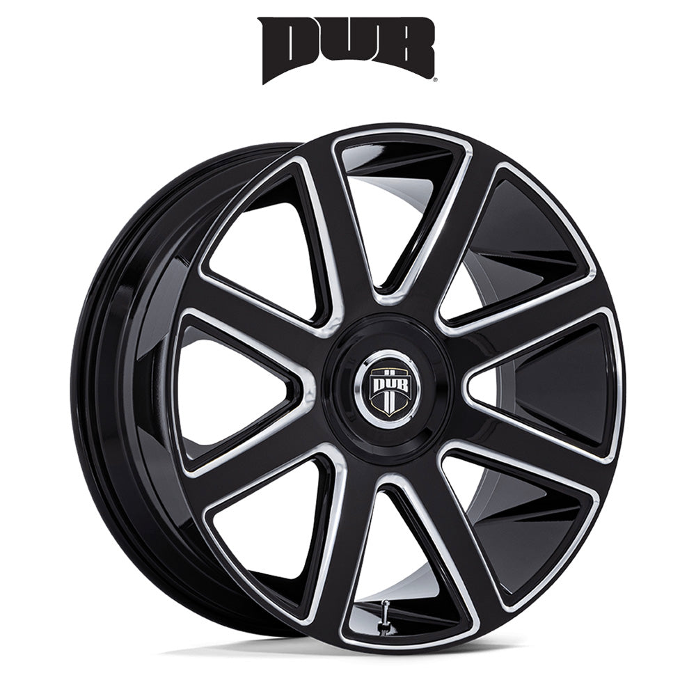 キャデラック エスカレード用 ダブ プル 24x10J ET 30 フロント、リア グロスブラックミルド ホイール４本セット (消費税、送料込み)
