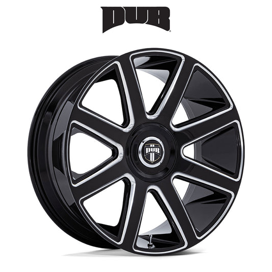 キャデラック エスカレード用 ダブ プル 24x10J ET 30 フロント、リア グロスブラックミルド ホイール４本セット (消費税、送料込み)