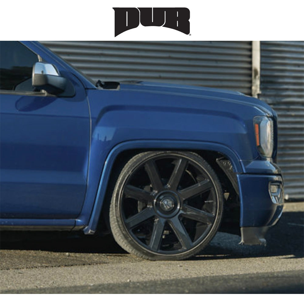 キャデラック エスカレード用 ダブ プル 24x10J ET 30 フロント、リア グロスブラック ホイール４本セット (消費税、送料込み)