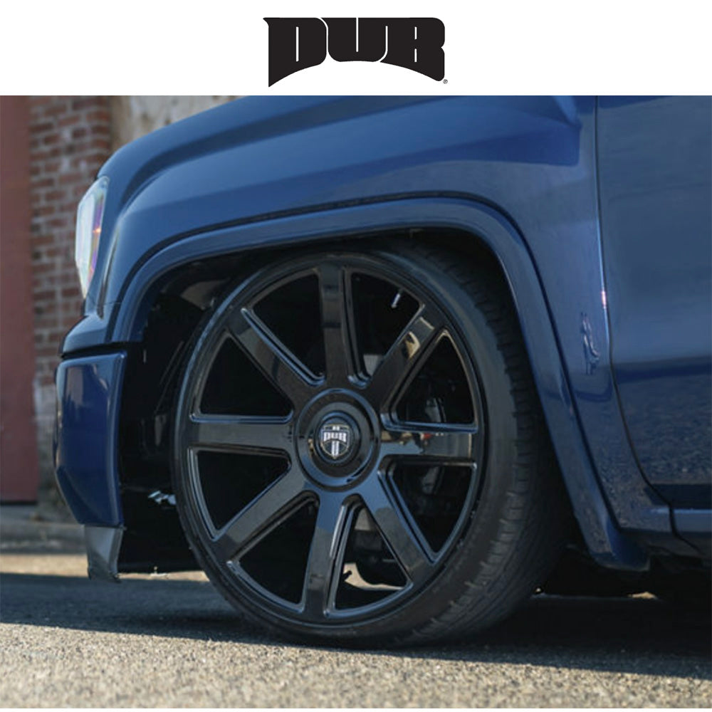 キャデラック エスカレード用 ダブ プル 24x10J ET 30 フロント、リア グロスブラック ホイール４本セット (消費税、送料込み)