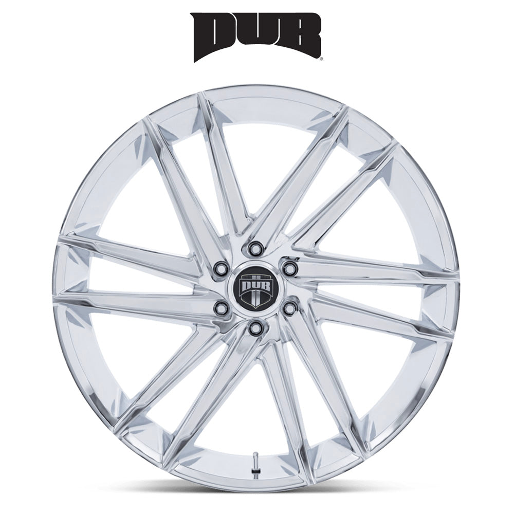 キャデラック エスカレード用 ダブ ブレイズ 24x10J ET 25 フロント、リア クローム ホイール４本セット (消費税、送料込み)