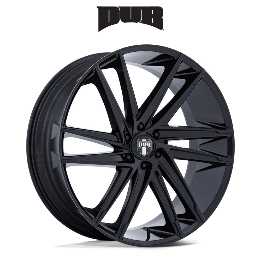 キャデラック エスカレード用 ダブ ブレイズ 24x10J ET 25 フロント、リア グロスブラック ホイール４本セット (消費税、送料込み)