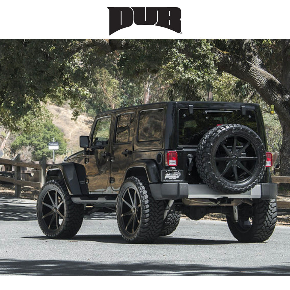 キャデラック エスカレード用 ダブ プッシュ 20x8.5J ET 25 フロント、リア グロスブラック ホイール４本セット (消費税、送料込み)