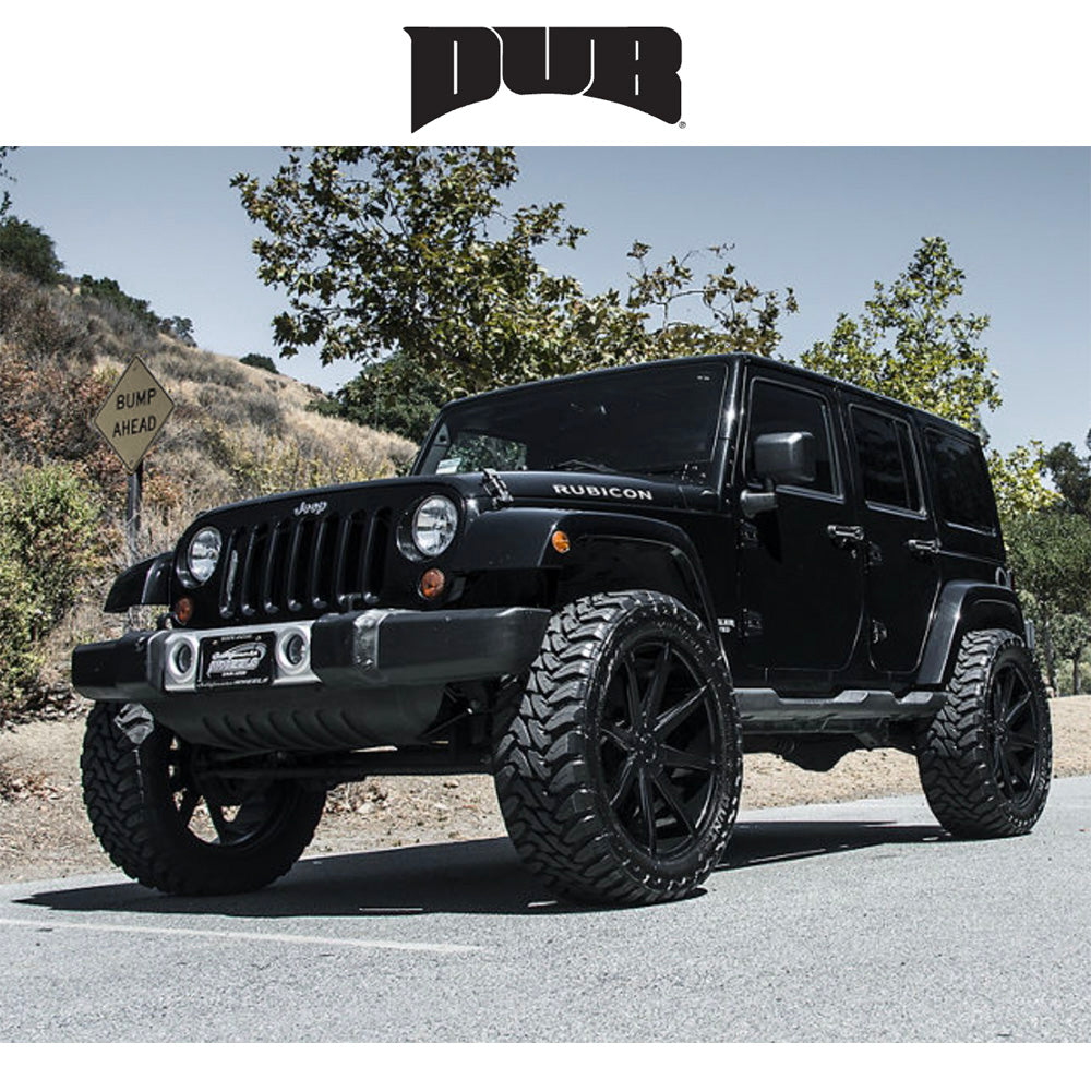 キャデラック エスカレード用 ダブ プッシュ 20x8.5J ET 25 フロント、リア グロスブラック ホイール４本セット (消費税、送料込み)