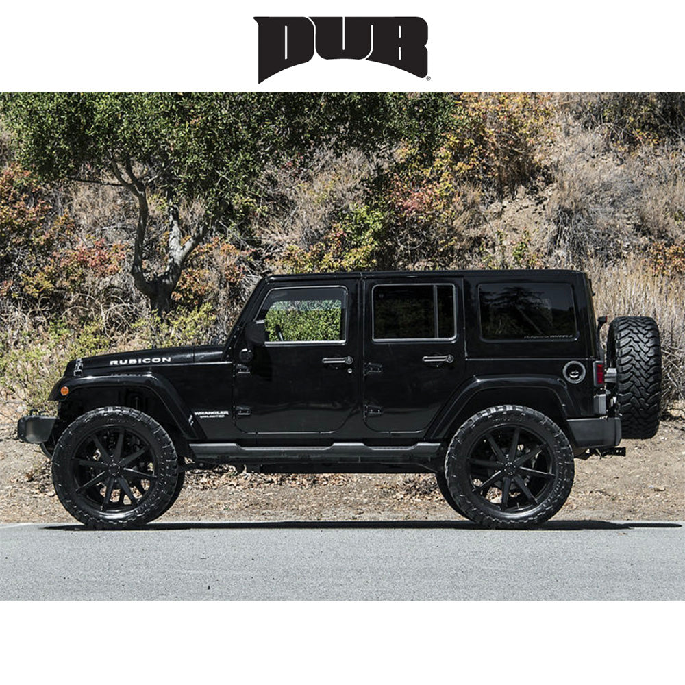 キャデラック エスカレード用 ダブ プッシュ 20x8.5J ET 25 フロント、リア グロスブラック ホイール４本セット (消費税、送料込み)
