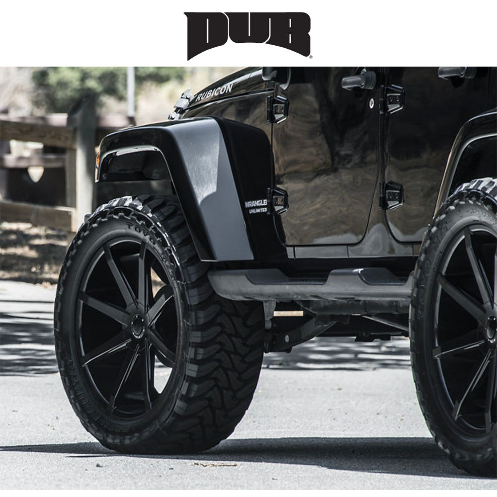 キャデラック エスカレード用 ダブ プッシュ 20x8.5J ET 25 フロント、リア グロスブラック ホイール４本セット (消費税、送料込み)