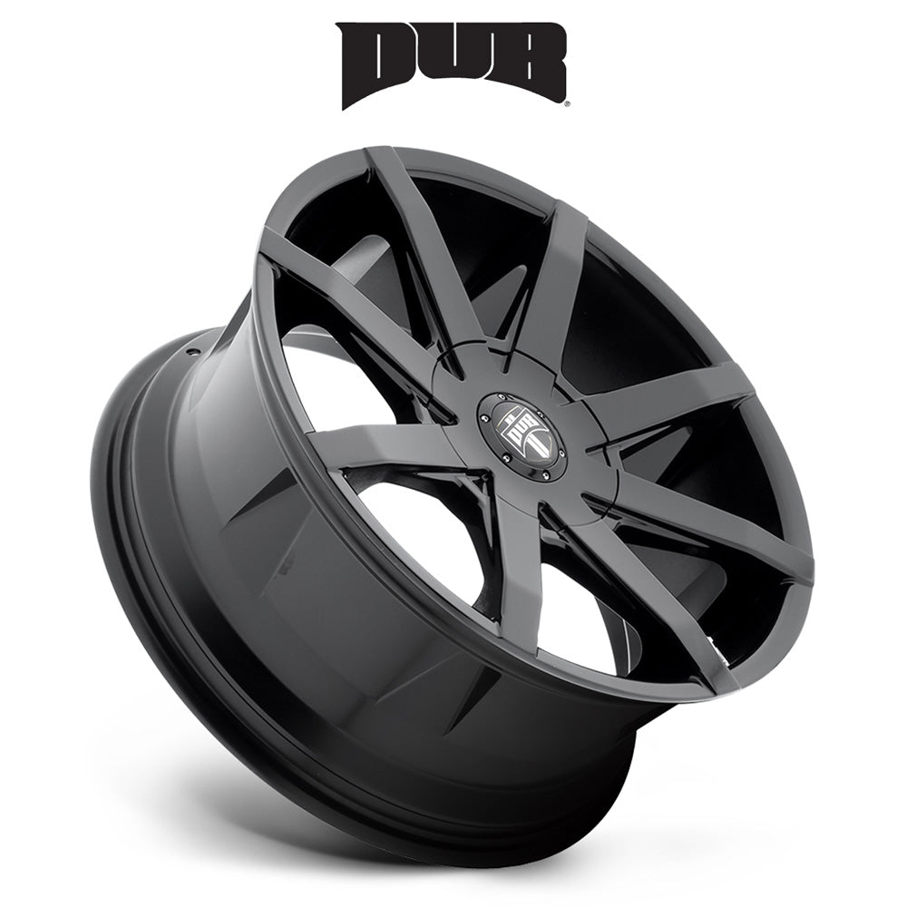 キャデラック エスカレード用 ダブ プッシュ 20x8.5J ET 25 フロント、リア グロスブラック ホイール４本セット (消費税、送料込み)