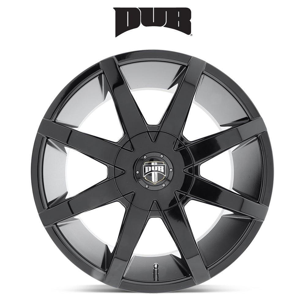 キャデラック エスカレード用 ダブ プッシュ 20x8.5J ET 25 フロント、リア グロスブラック ホイール４本セット (消費税、送料込み)