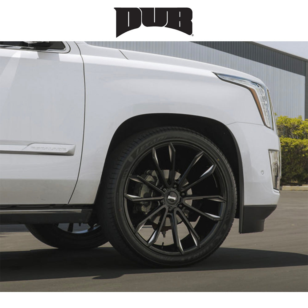 キャデラック エスカレード用 ダブ クラウト 24x10J ET 30 フロント、リア グロスブラックミルド ホイール４本セット (消費税、送料込み)